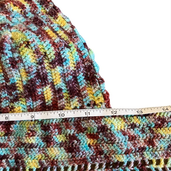 OOAK Tie Dye Crochet Crop Top Handmade Adjustable One Size fits S-L - Picture 14 of 16